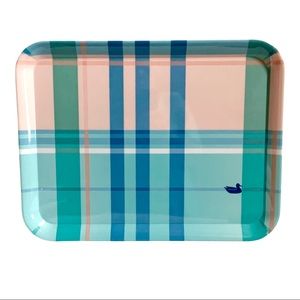 Southern Marsh Pink Blue & Turquoise Serving Tray